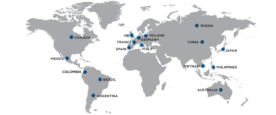 Our Experience map